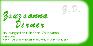 zsuzsanna dirner business card